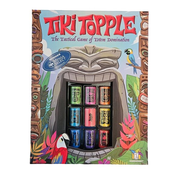Tiki Topple Board Game - Tactical Totem Domination - Ages 10+ - Picture 1 of 6